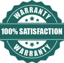 100% satisfaction warranty